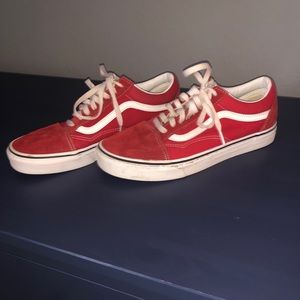 Red Vans (size 9.5)